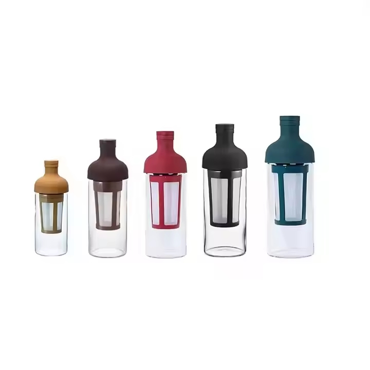 Glass Filter Bottle Pitcher Fruit Infuser Cold Brew Coffee Bottle