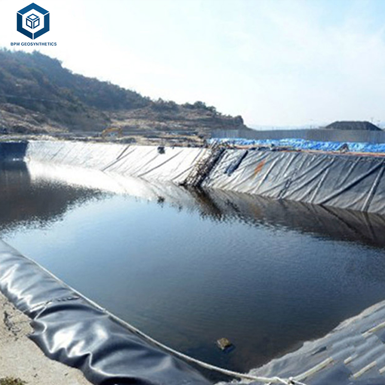 Custom Pond Liner HDPE Geomembrane for Canal Project in Indonesia