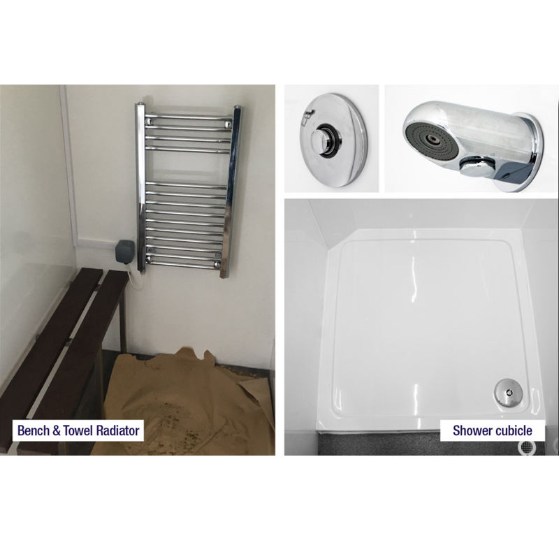 Portable Luxury Bathroom Trailer with Shower and Toilet Prefabricated for Weddings Mobile Shower Trailer