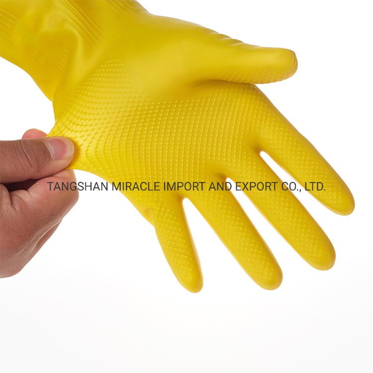 Latex Ladies Dishwashing Housework Kitchen Rubber Cleaning Gloves