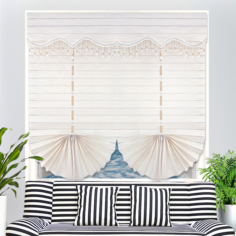 Keshang Hot Sale Styles Fan Shaped and Screen Roman Blind