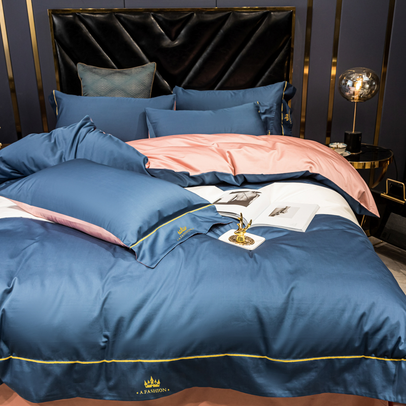 Satin Pillow Case OEM Bed Sheets Cotton Bedding Set