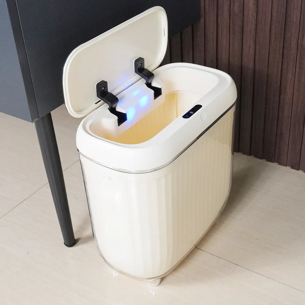 High Tech Hand Free Smart Bin, Saving Space Motion Sensor Bin, Automatic Waste Bin for Living Room
