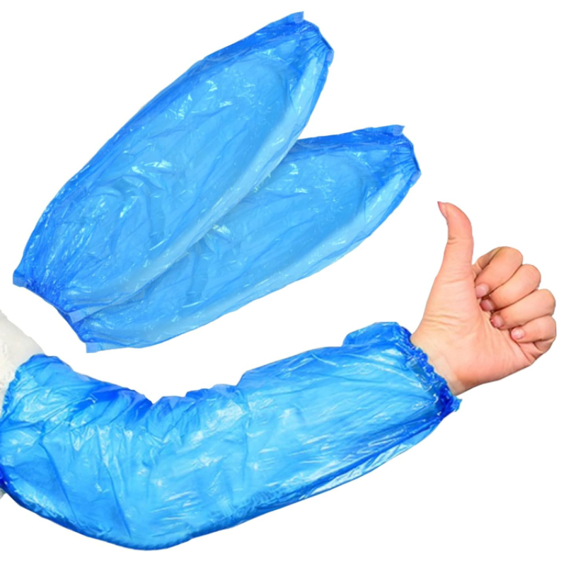 Disposable Arm Sleeves Waterproof PE Plastic Oversleeves for Cooking Cleaning Working Painting