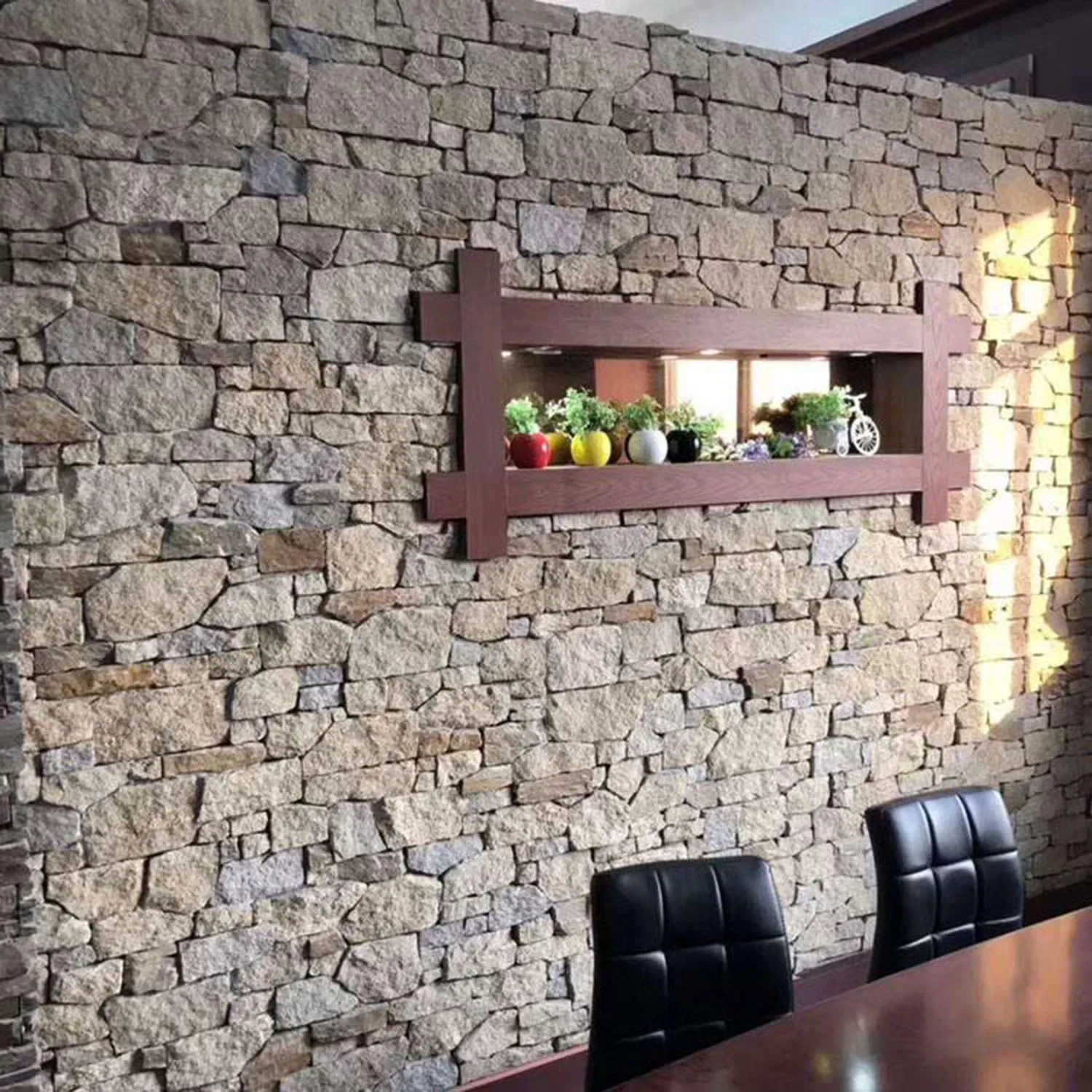 Split Face Granite Culture Stone Veneer Stacked Stone for Wall Cladding Cultured Granite