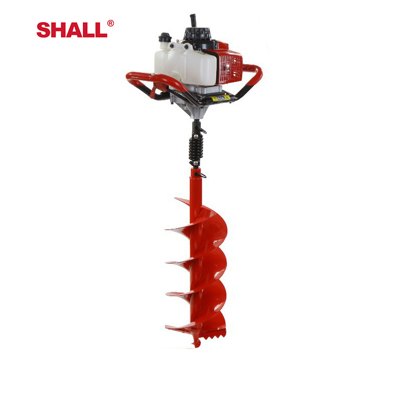 Post Hole Digger Gas Powered 68cc 3.2 HP 2300W 2 Stroke Engine Earth Auger Ground Drill Power Gasoline Earth Auger Machine
