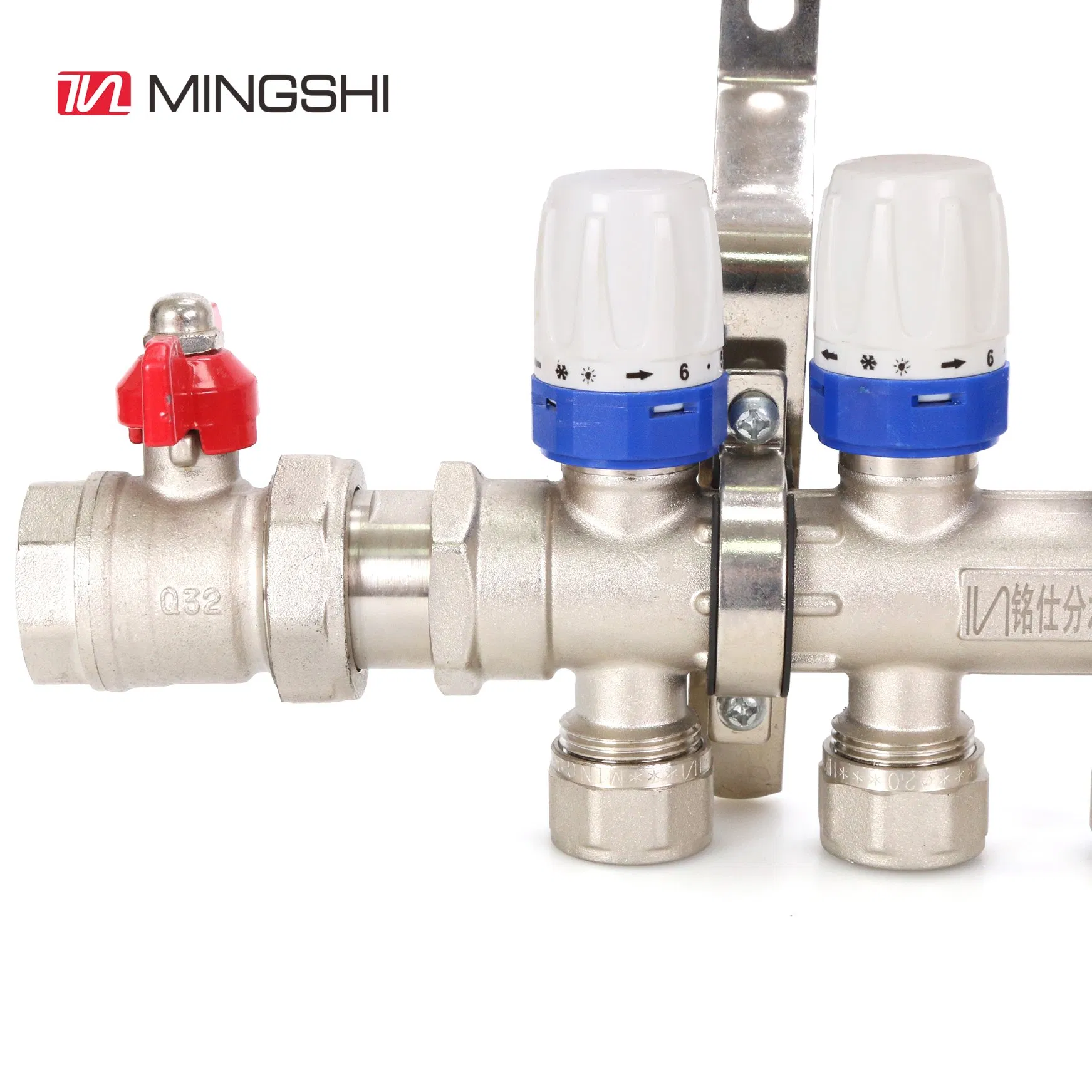Plumbing Floor Heating System Pipe M94 Automatic Compartment Control Type Brass Stainless Steel Manifold