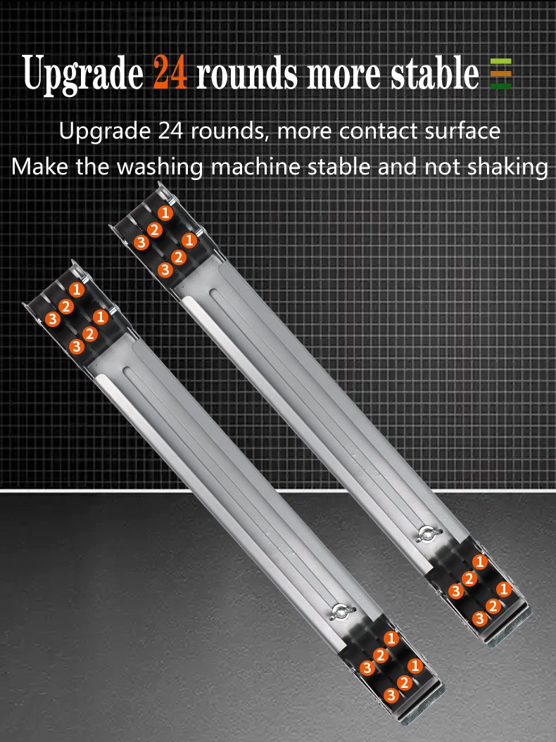 Locking Wheels for Movable Roller Dolly and Adjustable Appliance Stand