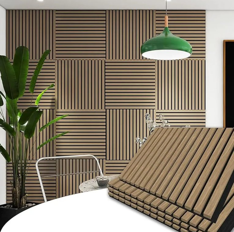 High-Quality Cheap Polyester Fiber Felt Ceiling Wall Tiles Sound Diffuser Acoustic Wood Board
