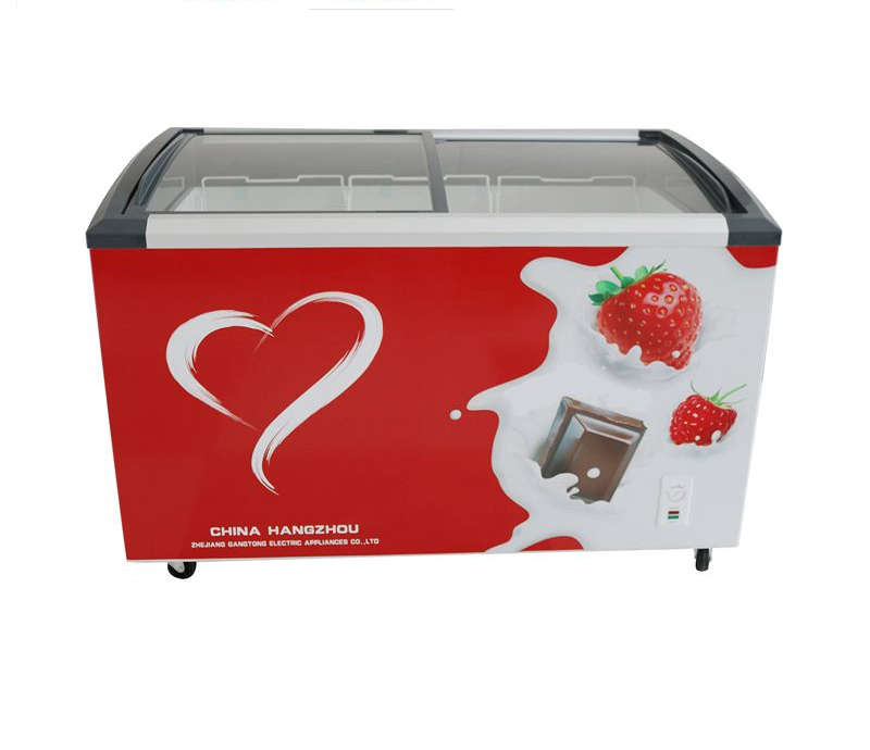 Commercial Wholesale Price Batch Freezer Chest Freezers Refrigerators Supermarket Convenience Store Deep Freezer Ice Cream Freezer Frozen Food Display Freezer