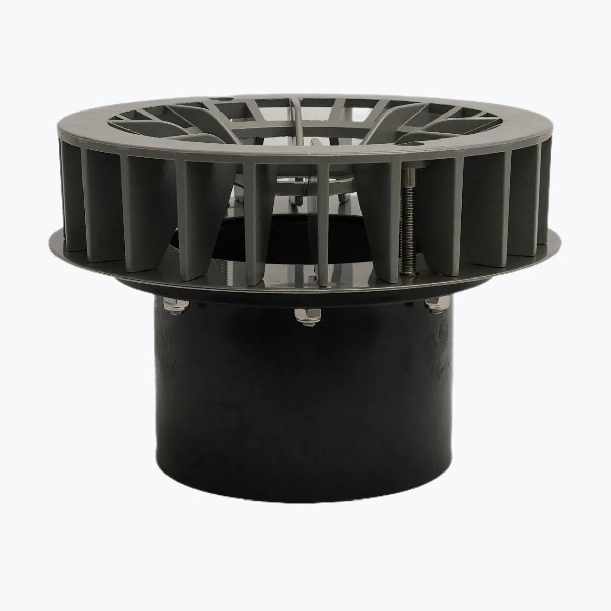 Custom High Precision PE/HDPE Siphonic Roof Drainage Funnel Syphon Rainwater Drain Outlet Drainage Pipe Fittings Siphon Roof Drain Outlet
