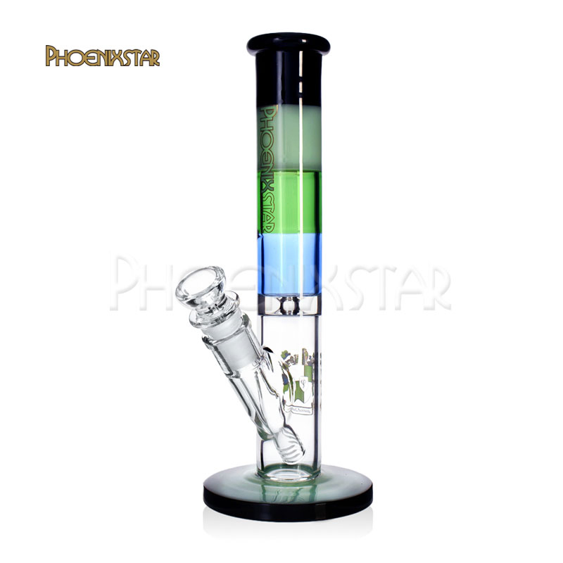 Factory Wholesale Colorful Glass Straight Tube Water Pipes Glass Smoking Pipe Oil Rig Hot Sale Smoking Product