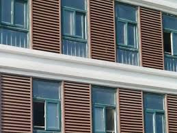 Building Facade Decorative Sun Shade Panel Exterior Wall Decoration Aluminum Fixed Louver
