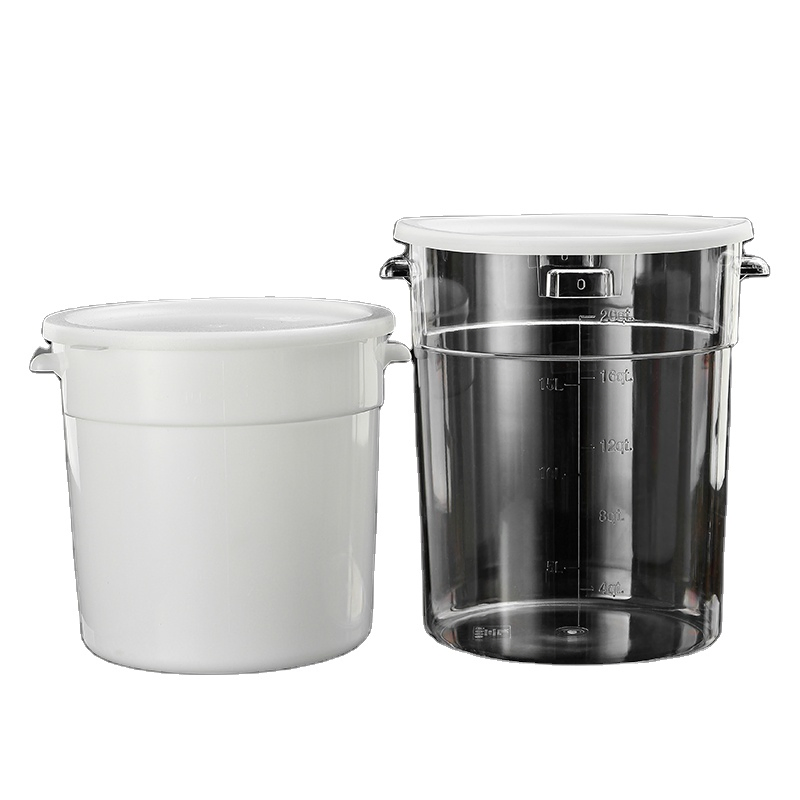 Прозрачные пластиковые контейнеры для хранения еды с мерной шкалой