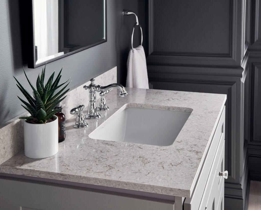 Natural Color Natural Looking Silica Free Quartz Slab, Practical for Custom Designs