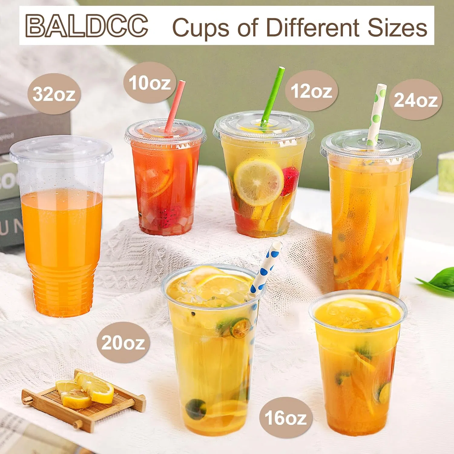 Clear 8oz Plastic Cups Perfect for Desserts