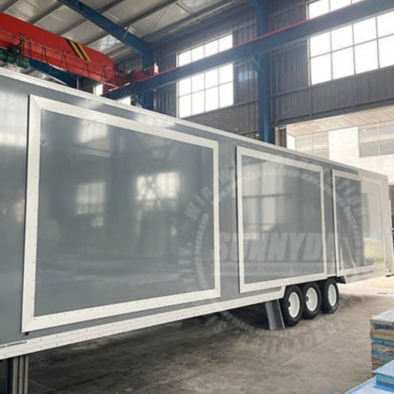 New Arrival Slide up Powder Mobile Trailer for Sale