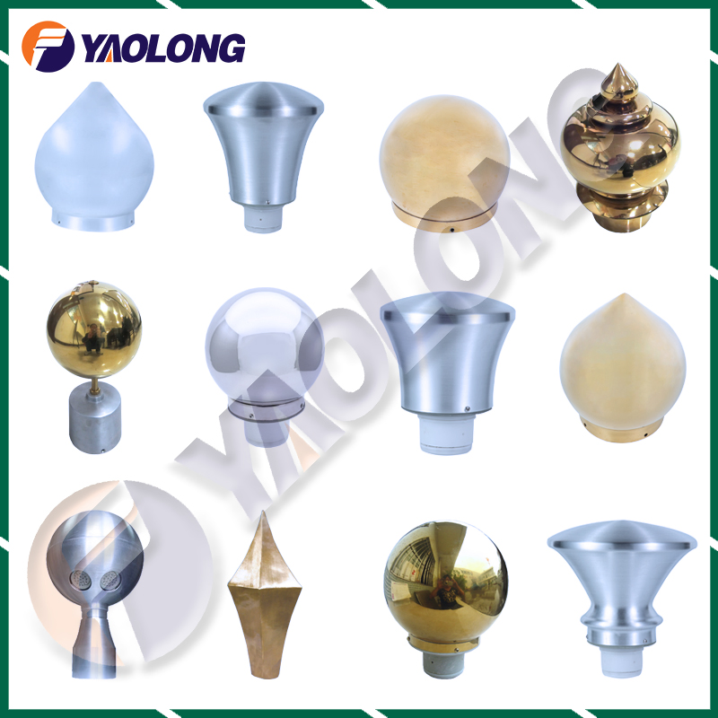 304L Wind Resistant No Twist Stainless Steel Flagpole for Sale