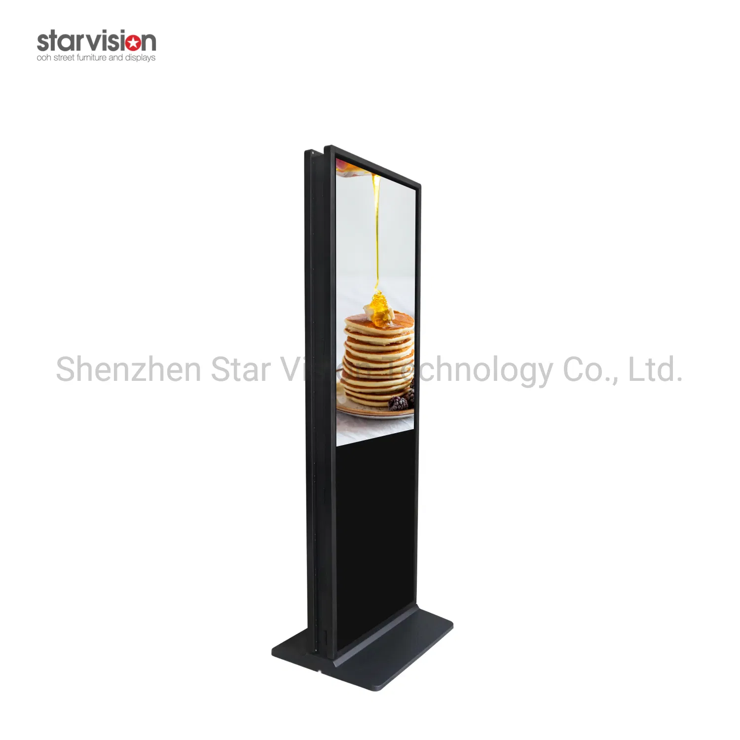 Floor Stand Dual Screen Interactive LCD Digital Signage Advertising Display Totem 55inch Indoor Touch Screen Kiosk