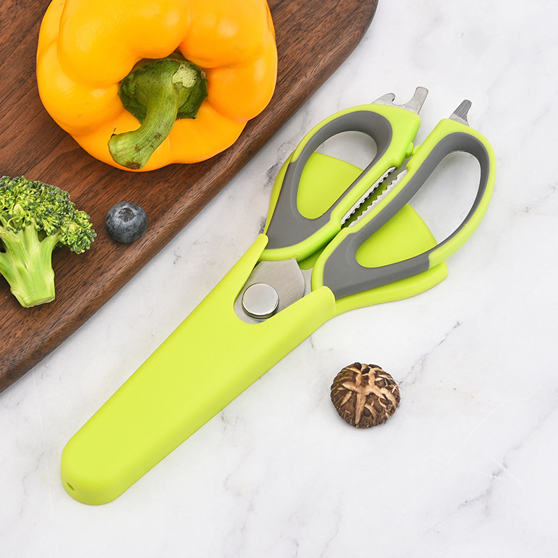 Hot Selling Stainless Steel Refrigerator Household Multifunctional Kitchen Scissors