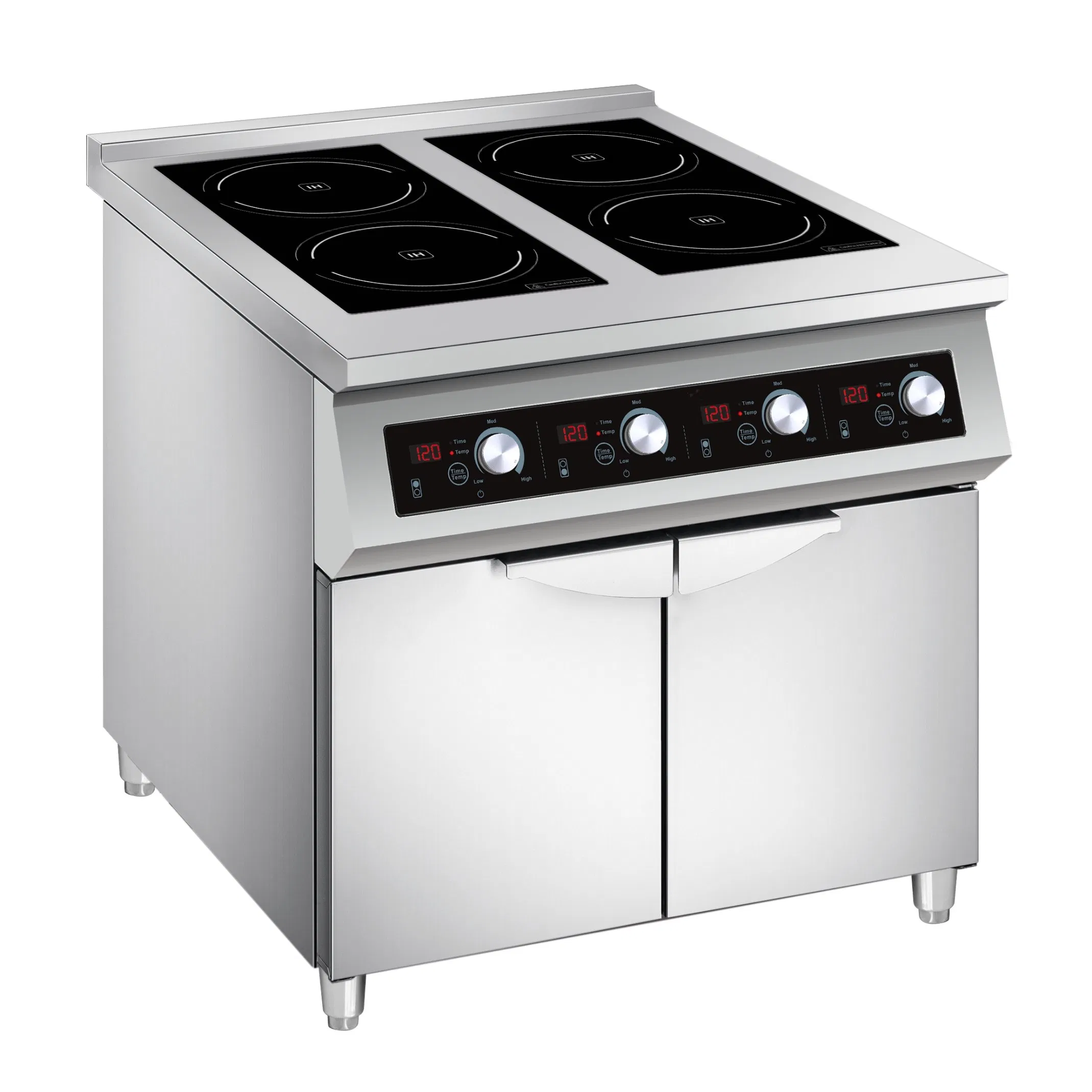 Big Power 4 Burner Induction Cooker with Cabinet