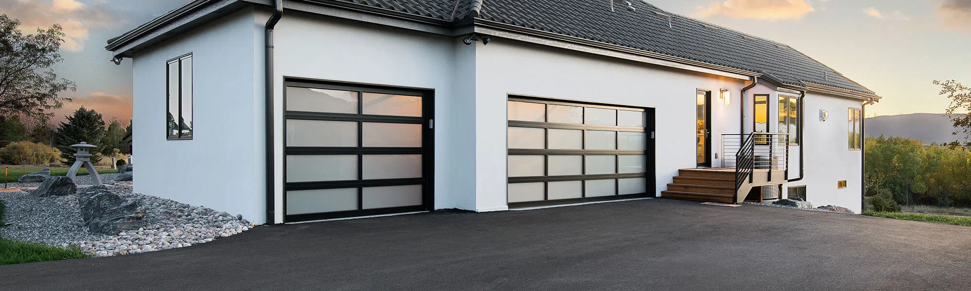 Cbmmart Garage Door Aluminum Metal Garage Door Black Waterproof Garage Door