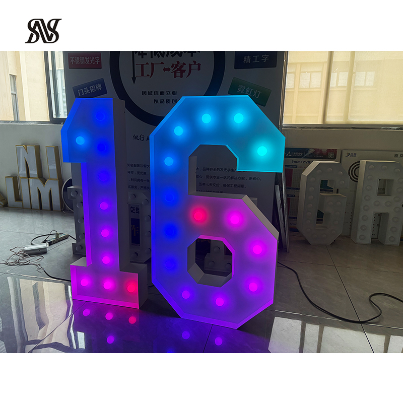 Wholesale Wedding Decor Lights 4FT LED Bulb Marquee Alphabet Custom Marquee Letter
