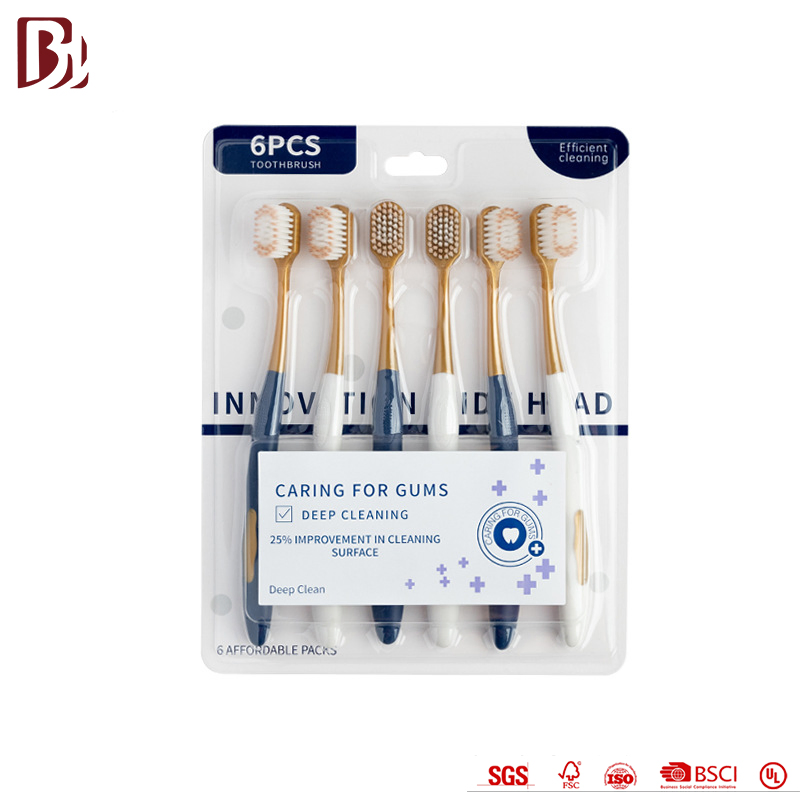 Soft Nylon Bristles Adult Toothbrush for Supermarket Supply