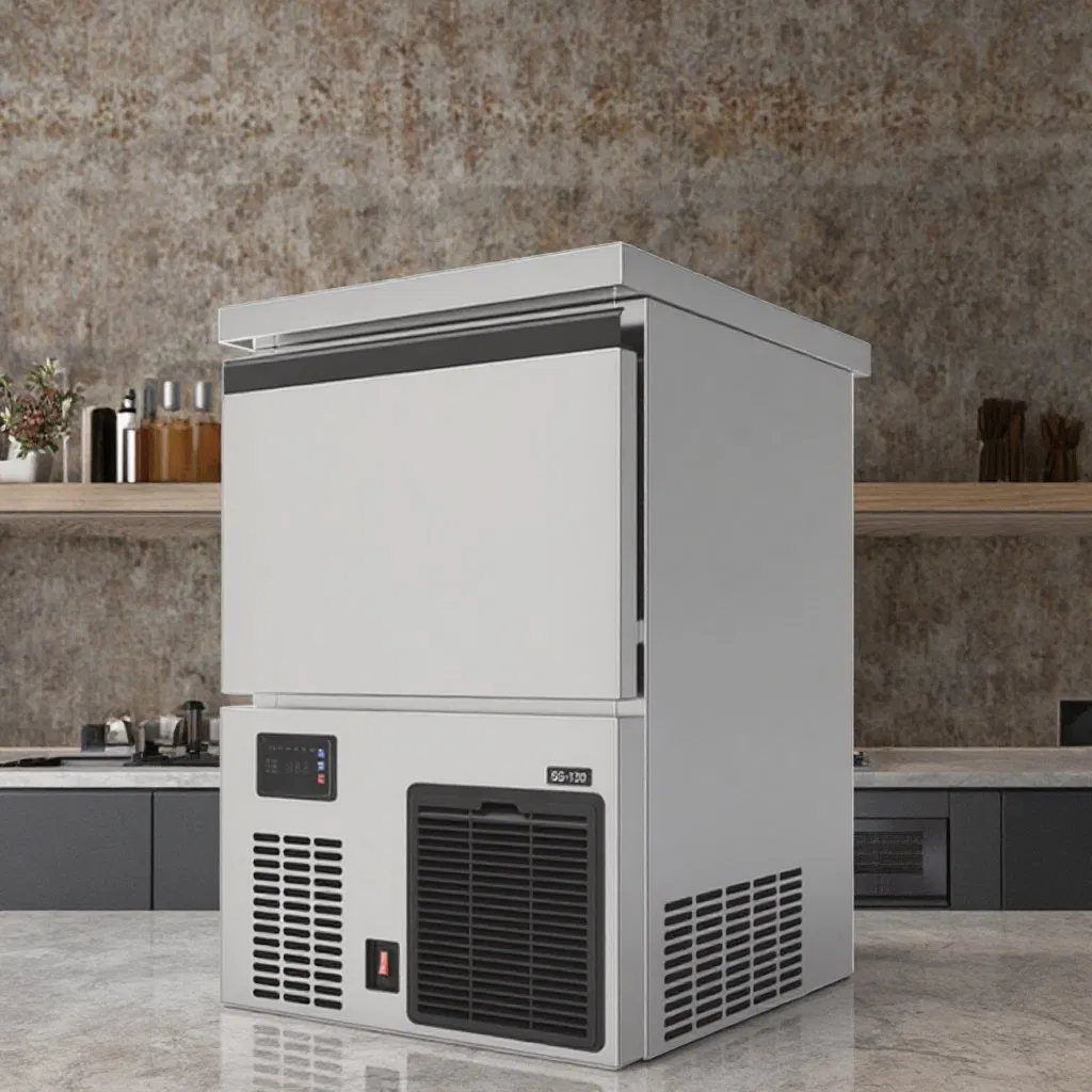 Cheaper Price Good Quality 68 Kg of Spray Ice Cubes Commercial Ice Machine