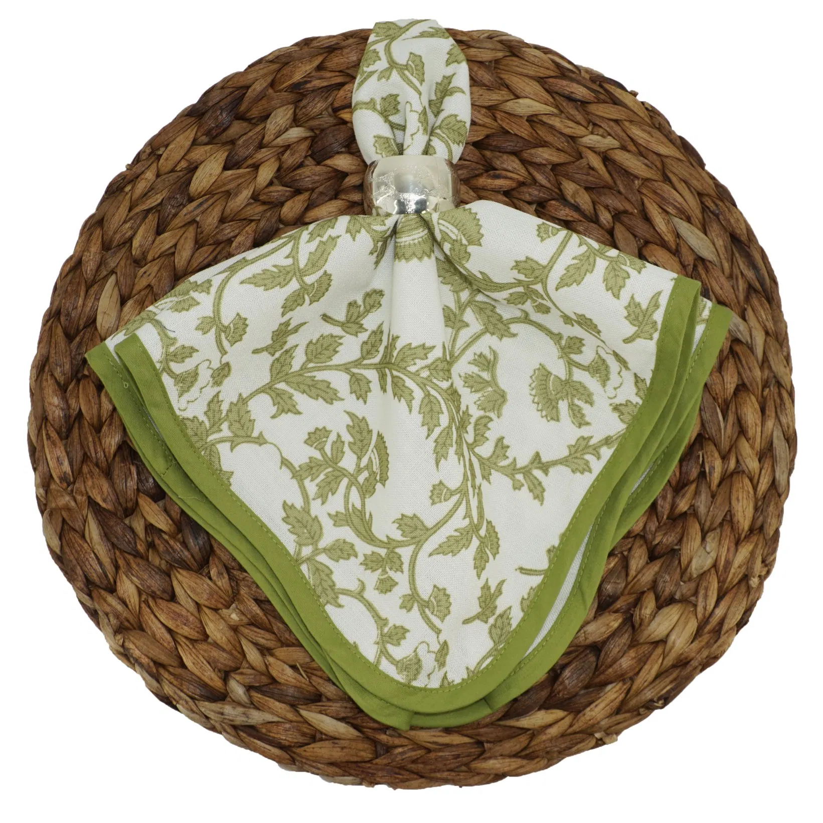 Green Fern Leaf Napkins Hotel Napkins Wedding Tables Cloths