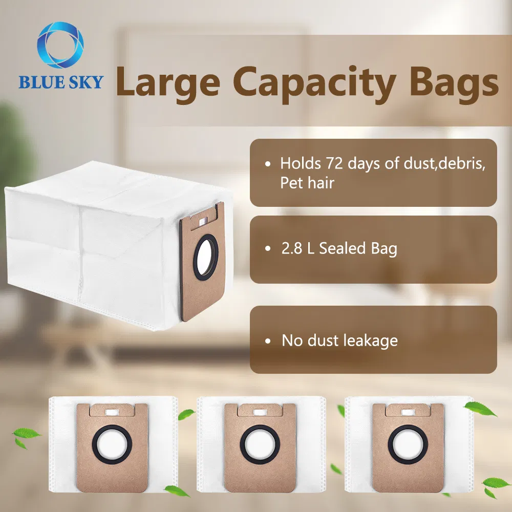 Dust Bag Replacement for Dreame Dreametech D10 Plus Robot Vacuum Cleaner Filter