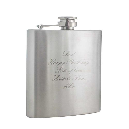 Customized 6oz 7oz 10oz Hip Flask with Leather for Effen Vodka Snow Queen Rosebank