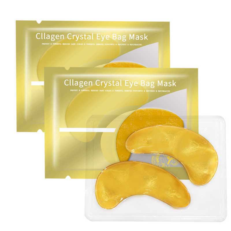 24K Gold Collagen Anti-Wrinkle Moisturizer Eye Mask Sheet Gel Dark Circle Remove OEM Eye Care Custom Logo Service for for Dark Circles and Puffiness