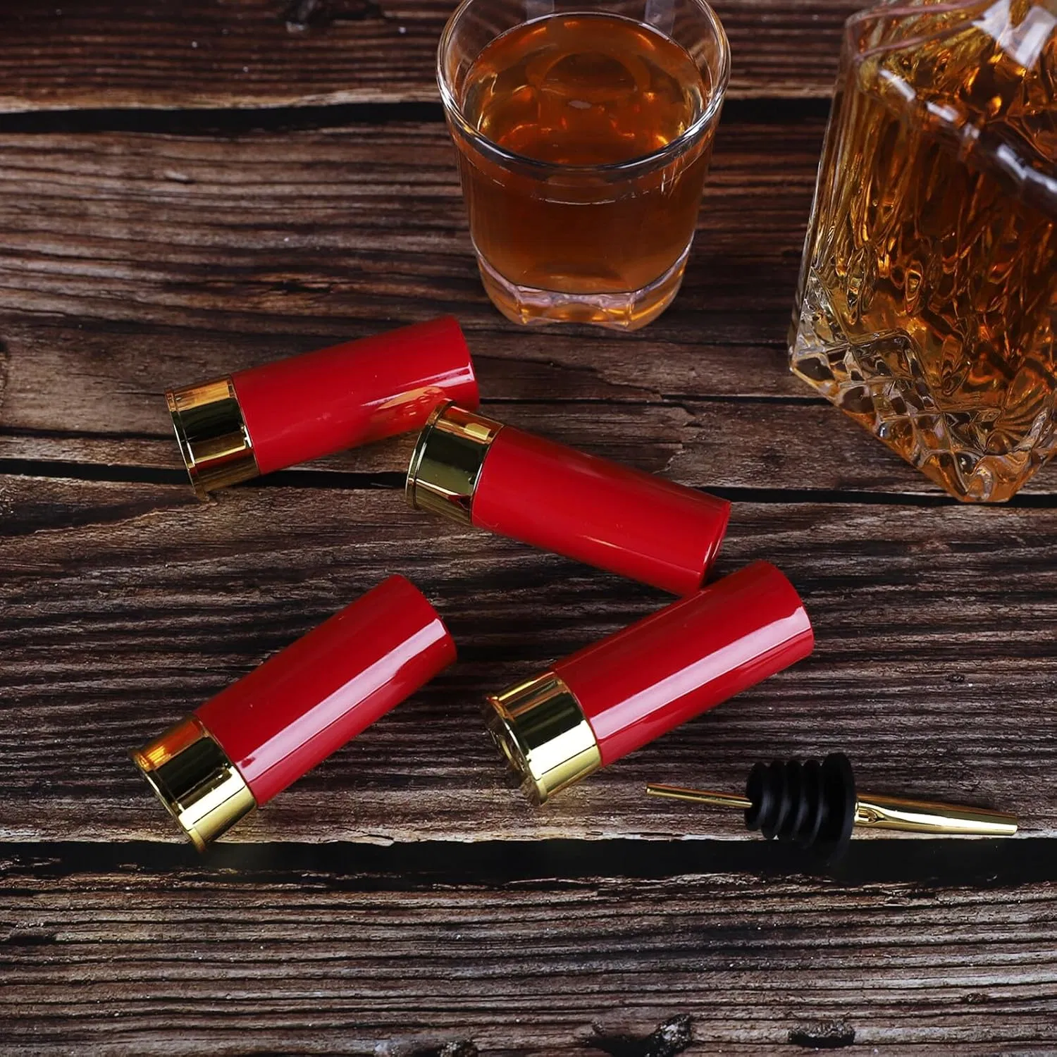 OEM ODM Reusable Modern 12 Gauge Plastic Bullet Shell Cup 1.5 Oz 2 Oz Liquor Party Shot Glasses for Highland Fusilier Highland Harvest