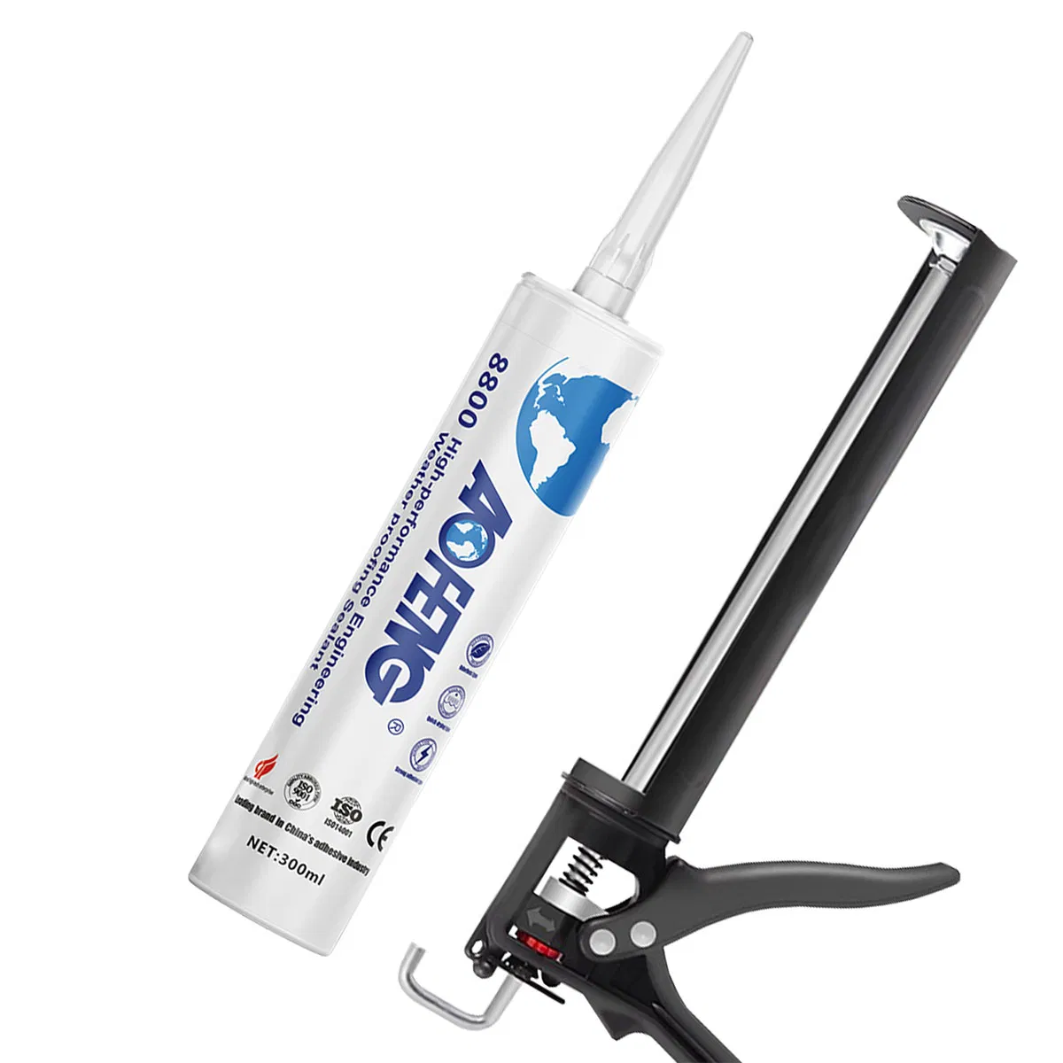 Multi-Surface Neutral Silicone Sealant for Sealing Window and Door Connections on Interior and Exterior Wall Installations