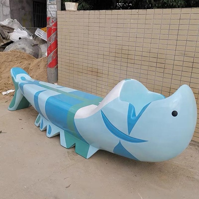 Custom FRP Shopping Mall Leisure Seats Fish Park Flower Pot Chairs