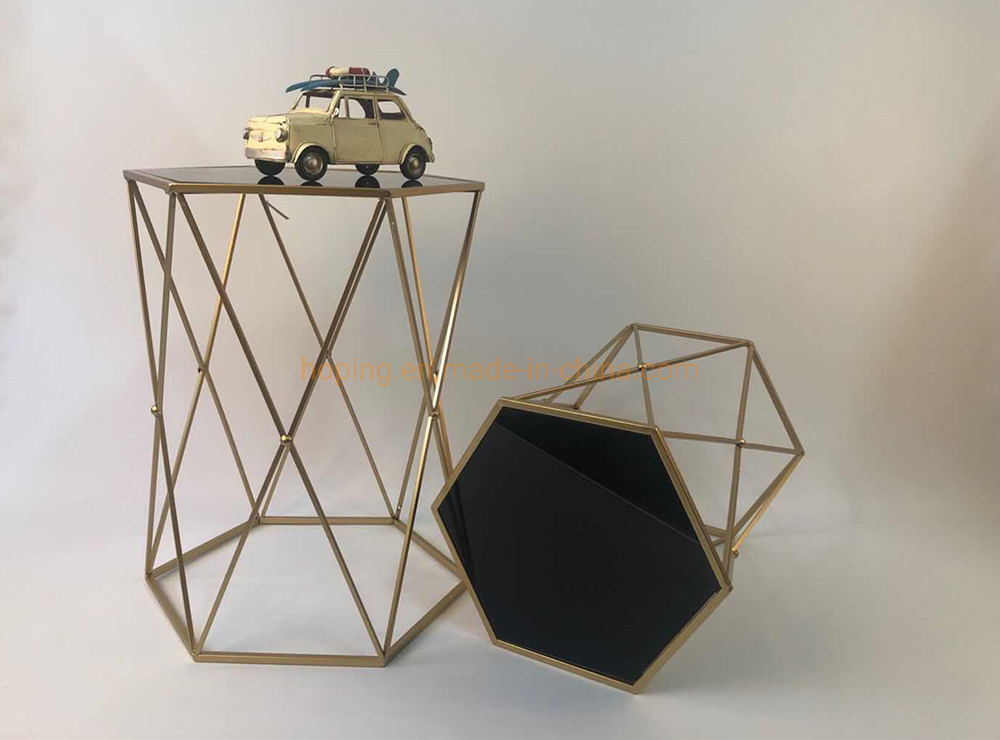 Modern Hotel VIP Room Table Round Golden Metal Event Wedding Decoration Flower Stand