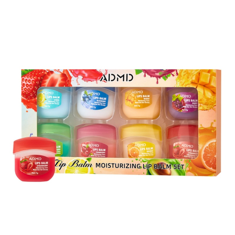 Wwholesale Moisturizing Hydrating Fruit-Scented Lip Balm Lip Mask Set