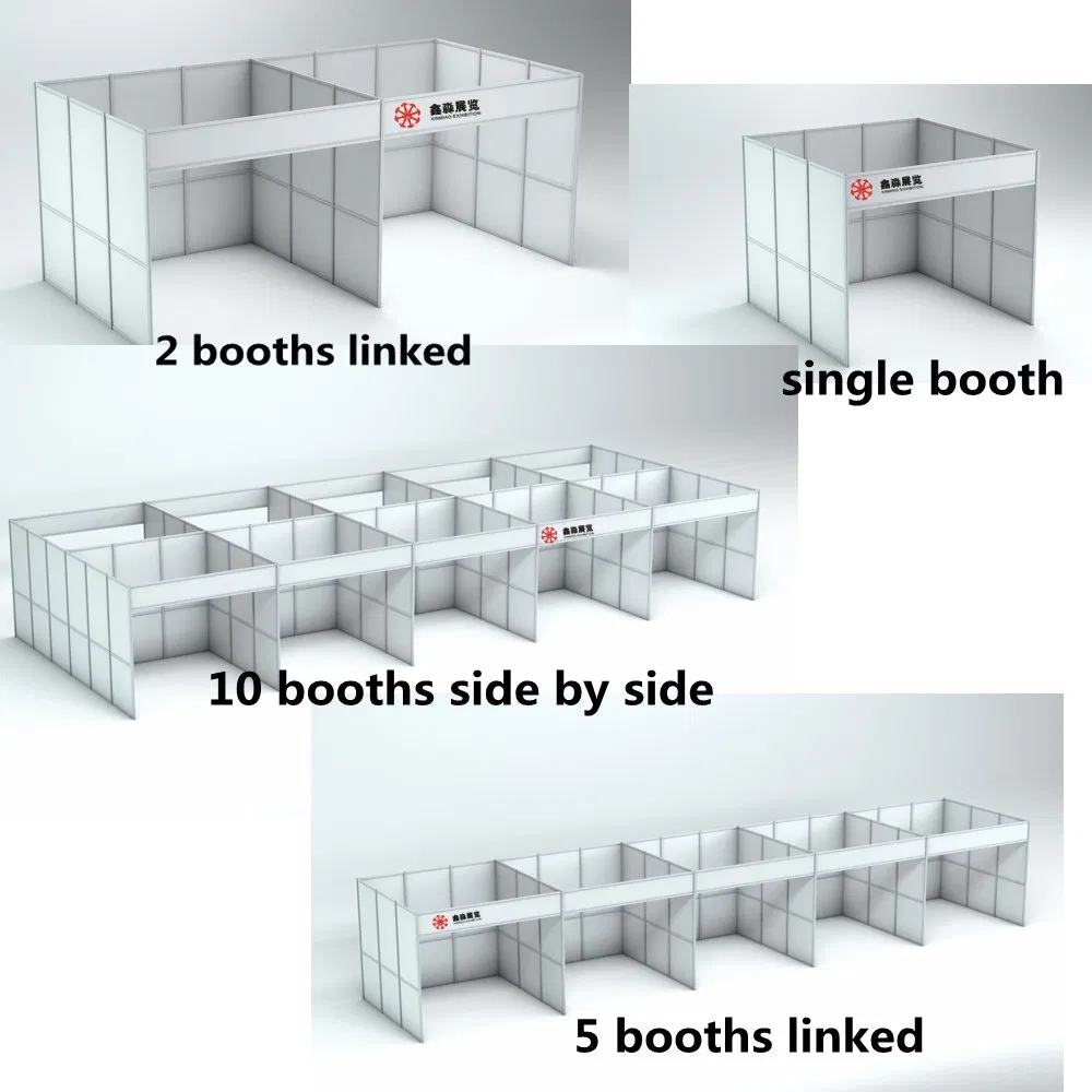 Customzied Shell Scheme Booth, Advertising Aluminium Booth Structure Seller