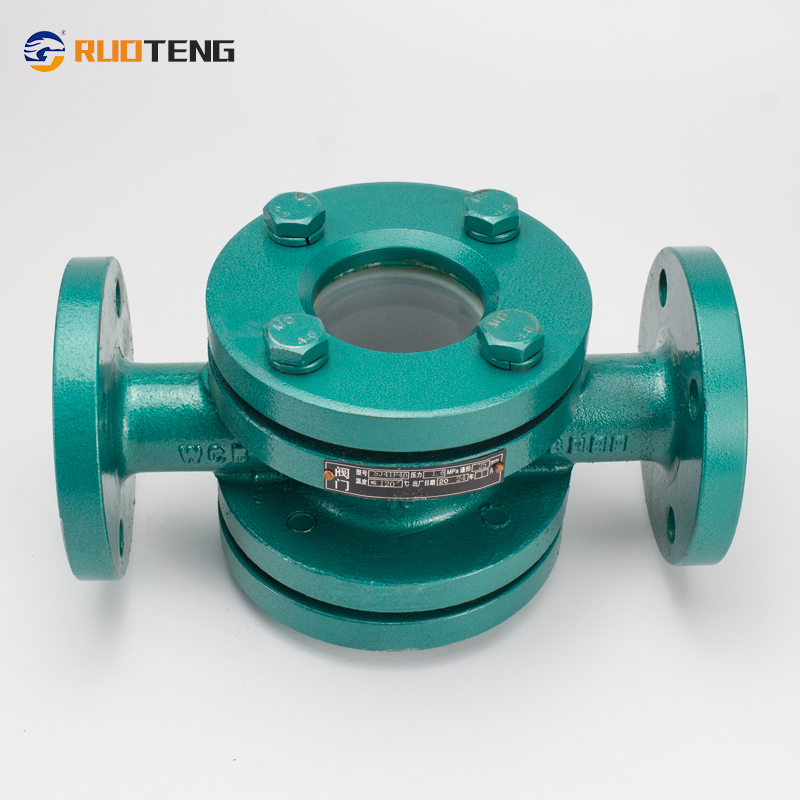 [Ruoteng] China Factory Price Carbon Steel SS304 SS316L 4 Way Four Way High Pressure PTFE Lined Flange Sight Glass