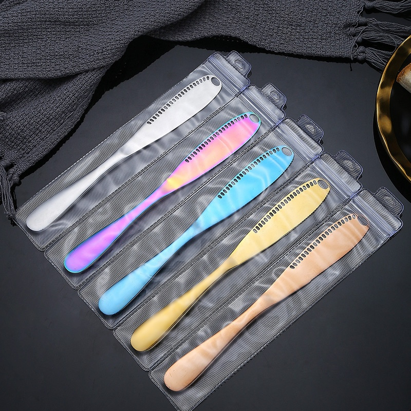 Stainless Steel 430 Cutlery Function 3 in 1 Cream Cheese Jam Butter Knife
