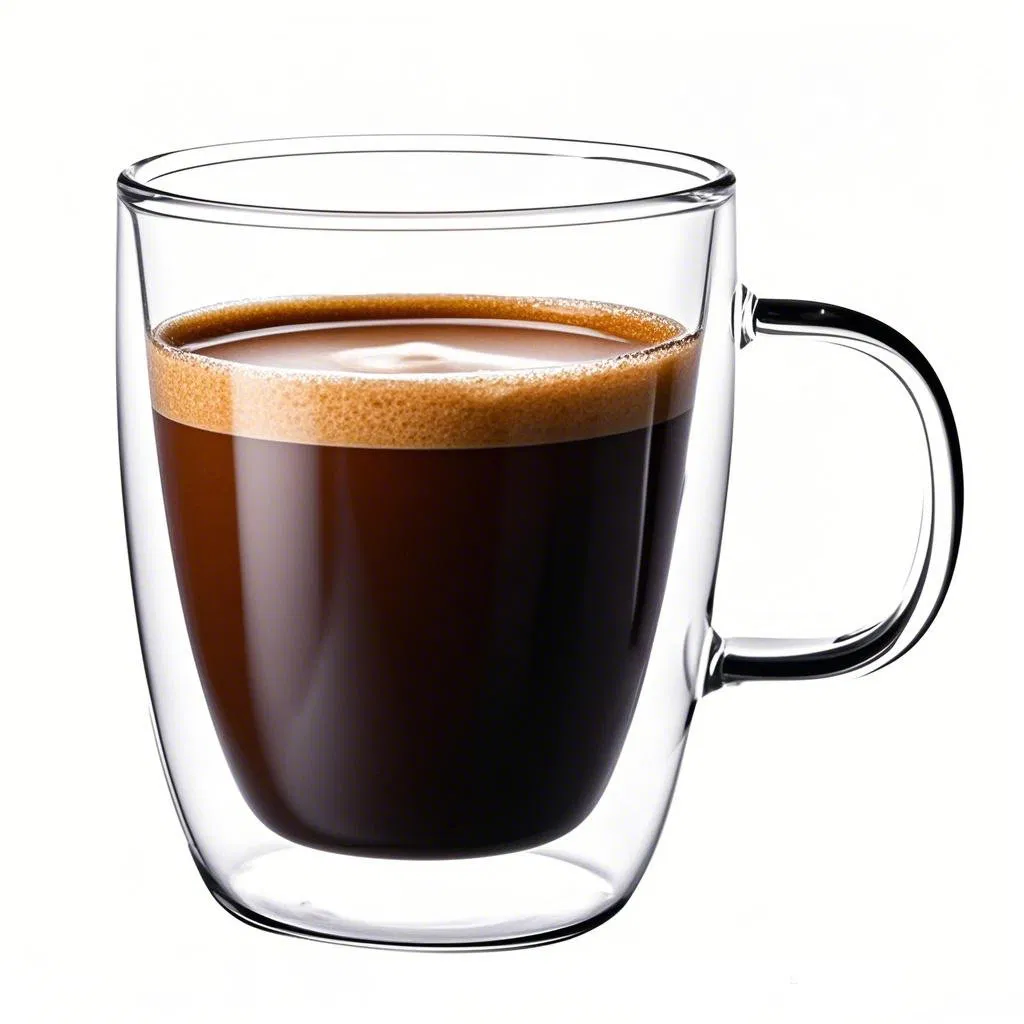 Double-Wall Espresso Glass Cup - Heat-Resistant & Barista Grade 80ml