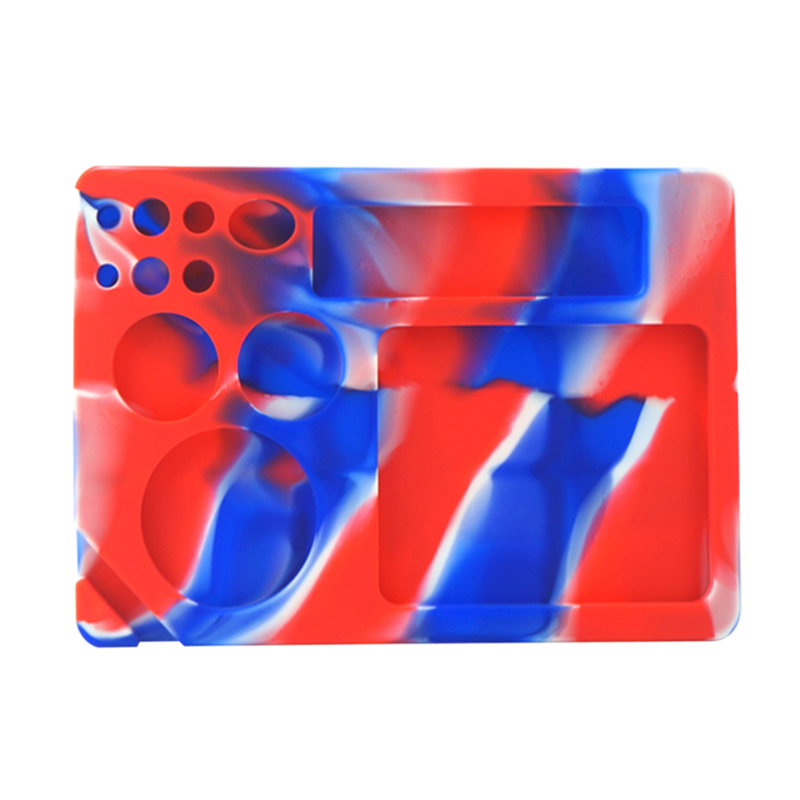 Seven Colors Environmental Protection and Hygiene Multi-Functional Silicone Rolling Trays