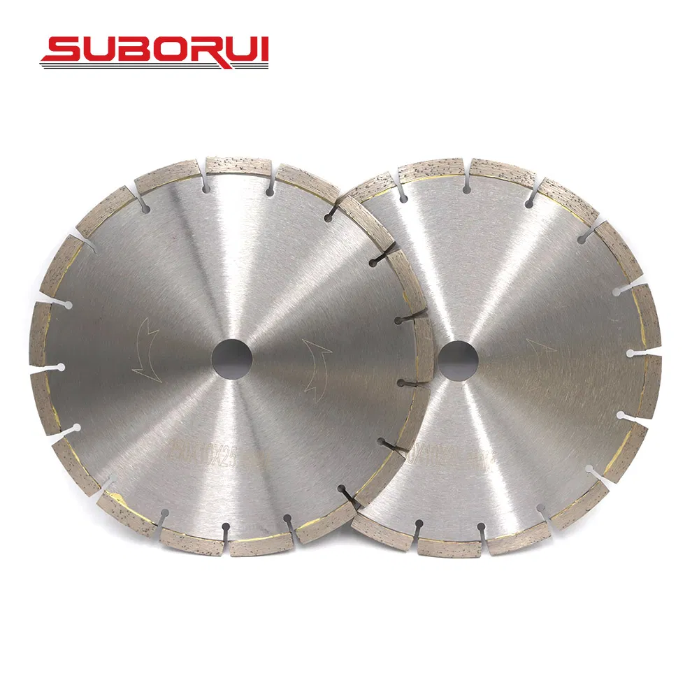Suborui 250mm 14" 350mm Laser Welded Segment Diamond Cutting Grinding Disk Concrete Disc Saw Blade for Concrete Asphalt Brick Marble Granite Block Masonry