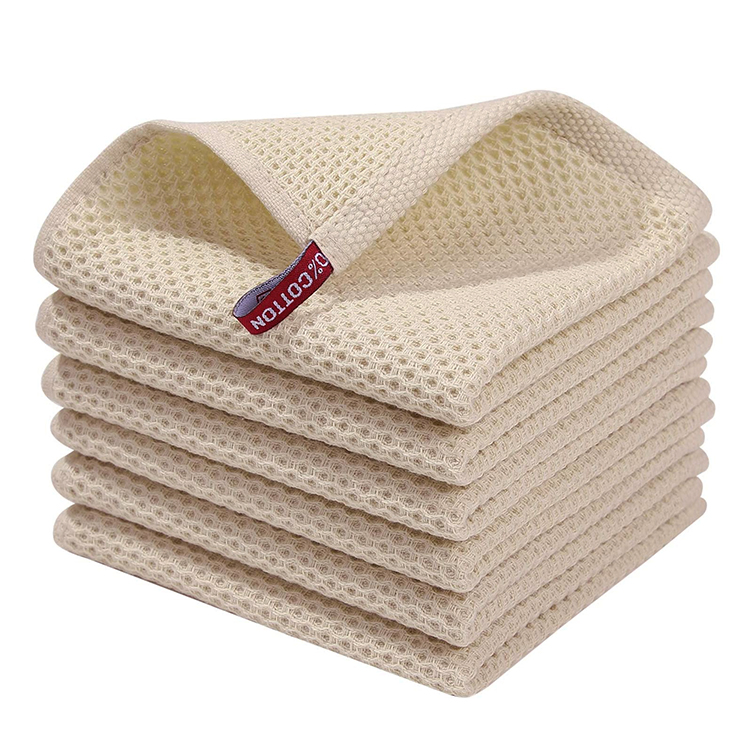 Customized Dish Kitchen Towel Set Cotton Dish Cloths Tea Dish Towels for Kitchen