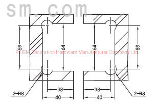 Brass Forged High-Grade Shower Room 135 Degree Glass Door Automatic Closing Door Hinge