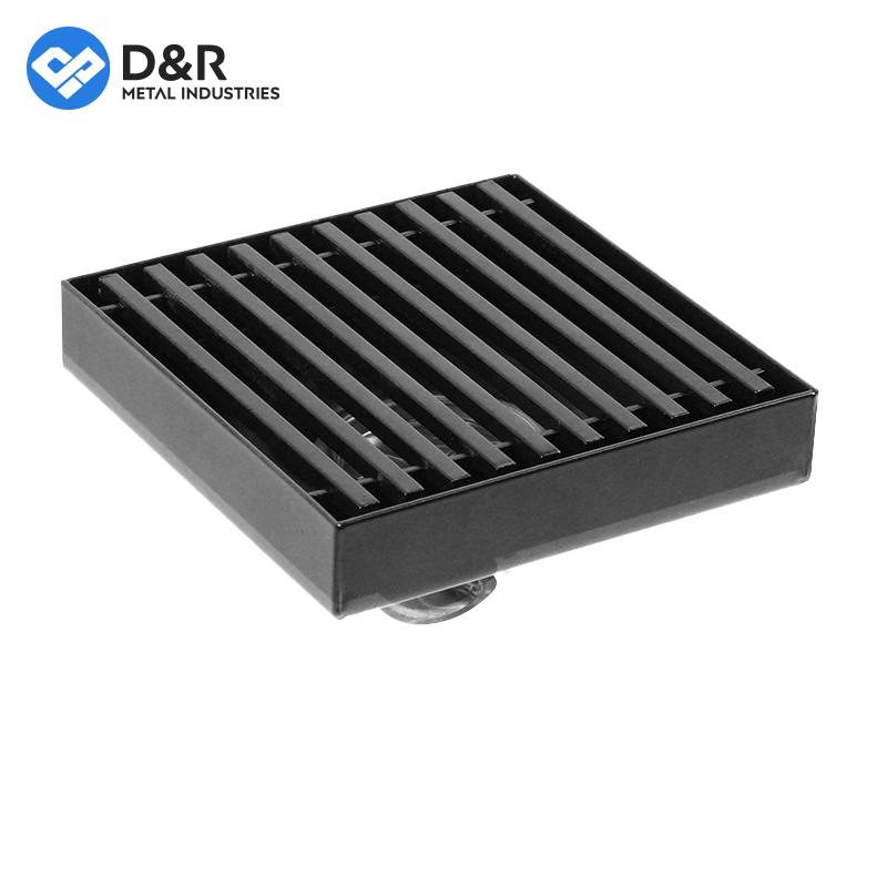 D&R Factory Direct High Quality Stainless Steel 304 Square Fast Flow Floor Drain