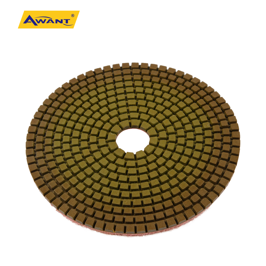 5 Inch 100 Grit Effective Flexible Polishing Pad for Granite Concrete