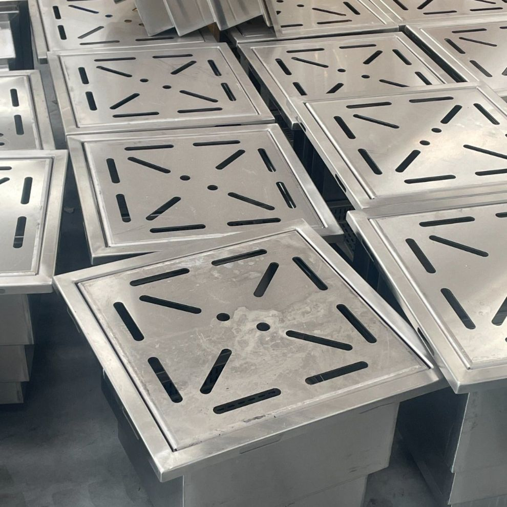 Stainless Steel 304 Garage Floor Trench Cover Water Drainage Industrial Drain Strainer