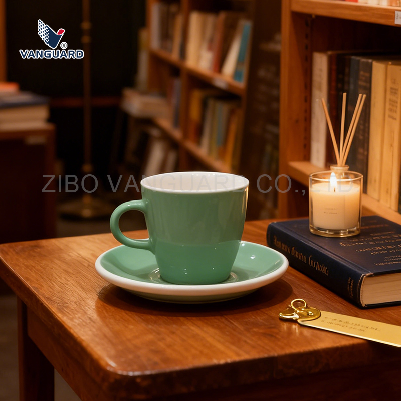 Набор чашек с блюдцами из фарфора